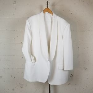 XL Mens white Shawl collar Tuxedo Jacket